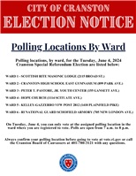 Election Notice - June 4th Polling Locations